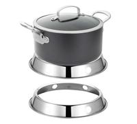 DOITOOL Supporto per Wok in Acciaio Inox 2 Pezzi, Anello per Fornelli a Gas Domestici Stabile e Multifunzionale, Griglia per Pentole Resistente per Uso Casalingo e Ristorazione