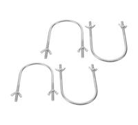 DOITOOL Supporto Staffa Gancio Girevole per Ruote Riscaldatore Elettrico a Olio, Telaio 4 Ganci a U per Base Puleggia, Accessorio Ricambio per Radiatore ad Olio in Casa e Soggiorno