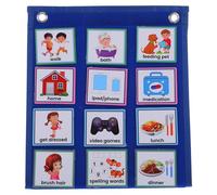 DOITOOL Tabella Pianificazione Calendario Giornaliero Lavagna Cancellabile per Routine e Comportamento Educativo Adatto Autismo e Ritardo Linguistico