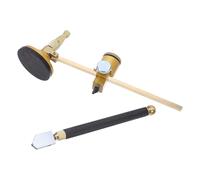 DOITOOL Tagliavetro Circolare Regolabile con Penna per Incisione Utensile per Taglio Vetro con Base Ventosa Kit Tagliavetro Portatile per Lavoro Artigianale