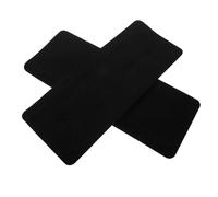 DOITOOL Tappetini Antiscivolo per Gradini Interni 55x22 Cm Bordo 3 Cm, Set 2 Pezzi in Moquette Nera, Protezione Sicura per Scale in Legno e Ceramica, per Famiglie e Aree ad Alto Traffico