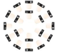 DOITOOL Tappi per Bottiglie a Forma di T in Alluminio e Polymer, 20 Pezzi, Tappo Riutilizzabile Eccellente Tenuta per Bottiglie di Vino, Olio Essenziale, Uso in Bar e Locali
