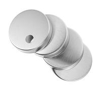 DOITOOL Tappi per Bulloni del Water Decorativi in Acciaio Inox 45mm, Copribulloni per Wc Installazione Facile, Set da 2 Paia per Riparazione e Fissaggio Sedile Wc, Adatti per Uso