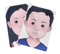 DOITOOL Tavolo per Esercitarsi nel Trucco Facciale Stampa di Volto Umano Dettagliata Lavabile per Pratica di Pittura del Viso per Ragazzi e Ragazze