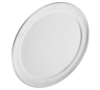 DOITOOL Teglia per Pizza Rotonda Antiaderente in Acciaio Inox Argento | Resistente alle Alte Temperature, Facile da Pulire, Adatta a Torte e Torte Salate, per Casa
