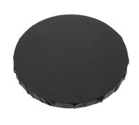 DOITOOL Tela per Pittura ad Olio Nera Rotonda in Cotone Telaio in Legno, per Dipinti su Tela e Progetti di Pittura Fai-da-te