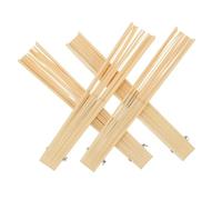 DOITOOL Telaio, Ventaglio Pieghevole bambù Metallo per Ventagli e in per Beige Kit Fai-da-Te da Facile Assemblare, Accessorio Portatile Manuali, per Eventi All'aperto e creatività