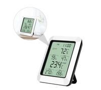 DOITOOL Termometro Digitale Igrometro da Interno Sensibile con Monitoraggio Umidità e Temperatura Adatto per Camera Ufficio e Cameretta Design Compatto con Supporto da Parete Rilevazione