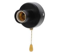 DOITOOL Tirare L'interruttore Presa Con Catenella Base Della Lampada a Led Base Della Lampadina Presa Per Lampada a Sospensione Perline Di Lampada Con Cerniera Acciaio Inossidabile