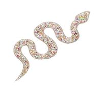 DOITOOL Toppa Serpente Strass Termoadesiva con Cristalli Color Oro per Decorazioni Moda Fai da Te su Vestiti Borse Scarpe e Cappelli