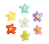 DOITOOL Toppe Floreali da Cucire Accessori in Filato Lana 35 Pezzi Decorazioni Eleganti e Pratiche per Abbigliamento e Borse per Vestiti e Cappelli