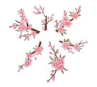 DOITOOL Toppe Ricamate Fiori 6 Pezzi, Applique Adesive Floreali per Abbigliamento, Borse e Cappelli, Patch Artigianali da Cucito Resistenti al Lavaggio per Decorazione e Stile Casuale