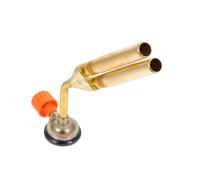 DOITOOL Torcia Gas Butano Regolabile Doppio Tubo per Saldatura e Barbecue Bruciatore Portatile per Campeggio e Cucina Fiamma Lunga e Controllo Ergonomico per Outdoor e Uso Domestico