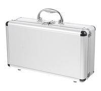 DOITOOL Valigetta in alluminio con lucchetto valigetta in alluminio per uomo o donna valigetta rigida in metallo con schiuma per attrezzi artigianali Travel Cash (11. 79X6. 68X4. 13 pollici