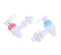 DOITOOL Valvola Erogatrice per Distributore D'acqua 14,8mm 2 Pezzi Rosso e Blu in Pp Acqua Calda e Fredda Facile da Usare per Bottiglia e Dispenser
