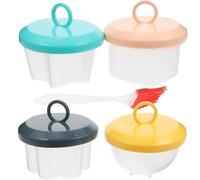 DOITOOL Vaporiera da Microonde per Uova in Plastico Resistente al Calore Pennello, Cuociuova Creativo per Colazione e Uso Domestico Facile e Sicuro Colore Casuale