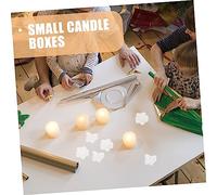 DOITOOL Vasetti per Candele Riutilizzabili in Plastica Contenitori Trasparenti Resistenti al Calore Kit per Fai da Te con Stoppini per Creazione Candele Profumate