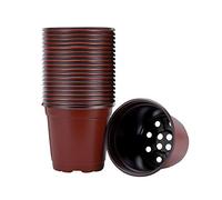 DOITOOL Vasi da Semina in Plastica 20 Pezzi Vasetti Colorati per Piantine da Vivaio 9Cm Vasi per Piante con Fori per Drenaggio E Ventilazione Riutilizzabili