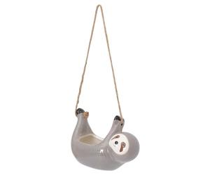 DOITOOL Vaso Appeso a Forma Di Bradipo in Ceramica Contenitore Per Piante Succulente Decorativo Per Parete Vaso Sospeso Per Interni Ideale Per Casa Ufficio E Giardino 6.3X3.1X4.3 Pollici