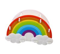 DOITOOL Vassoio Bacon Arcobaleno Decorazioni Per L'Aula Articoli Per La Conservazione Scatola Per Esposizione Scaffale Per Cancelleria Cancelleria Matita Vaso Scrivania Arcobaleno Scatola