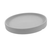 DOITOOL Vassoio per Fioriere in Ceramica Morbida Grigia Piatto Elegante per Vasi Piccoli Base Decorativa per Piante da Interno Adatta Soggiorno Ufficio e Balcone