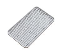 DOITOOL Vassoio Scolapiatti Doppio Antiscivolo Grande Vassoio Drenante per Bottiglie e Frutta Organizer Cucina Stabile con Allungati per Rapido Drenaggio