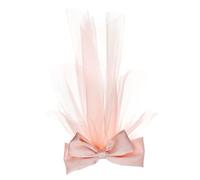 DOITOOL Velo da Sposa Corto Rosa Elegante e Romantico Fiocco Delicato, Facile da Indossare, per Decorazioni Matrimonio e Addio al Celibato