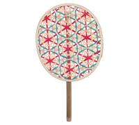 DOITOOL Ventaglio a Mano in bambù Stile Cinese Tradizionale Ventilatore Estivo Artigianale per Casa e Ufficio Fresco Soffio e Design Rustico Elegante