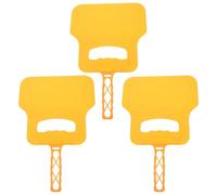 DOITOOL Ventilatore Portatile per Barbecue in Plastica Giallo, Set 3 Pezzi, Ventilatore Manuale Multifunzione per Grigliate All’aperto, Strumento Supporto Fiamma per Campeggio e Picnic
