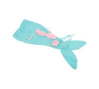 DOITOOL Vestito Da Creatura Marina Per Ragazza All Uncinetto Set Di Accessori Per Servizi Fotografici Per Bambine Include Fascia Reggiseno e Coda Per Scatti Creativi