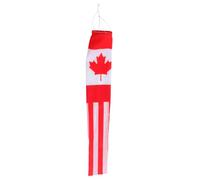 DOITOOL Windsock Bandiera Decorativa da Appendere Foglia d'Erable Canadese Resistente per Esterni Indicatore Vento Atmosfera Festiva