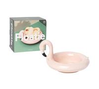 DOIY - Ciotola per aperitivi - Design a forma di fenicottero - Realizzato in ceramica - Ideale per riunioni con familiari e amici - Colore rosa - 19,5 x 20,5 x 14 cm