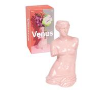 DOIY - Vaso decorativo moderno - Design a forma di dea greca Venere - In ceramica - Vaso per fiori - Vaso decorativo - Rosa - 16x16x31 cm - 16x16x31 cm