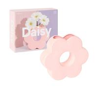 DOIY - Vaso decorativo moderno - Design a forma di margherita - In ceramica - Vaso per fiori - Vaso decorativo - Rosa - 5x20x18 cm - 5x20x18 cm
