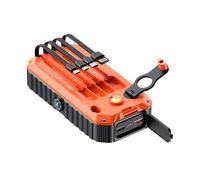 Doiyislem Caricatore solare - Caricatore portatile per cellulare | Batteria esterna da 20000 mAh Cavo integrato SOS Flash per campeggio all'aperto e casa