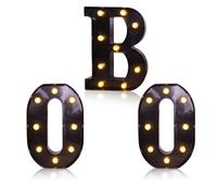 Doiyislem Decorazione di Halloween per la casa | Boo lettere luminose caratteri, decorazione per Halloween, feste, centrotavola, per , balcone, soggiorno, ingresso della camera