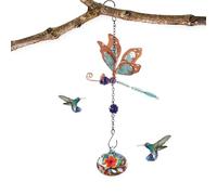 Doiyislem Mangiatoio Per Colibrì,Ornamento In Decorativo Per Mangiatoia | Mangiatoio Incantevole Con Carillon Per Colibrì,Per L'Utilizzo In Cortili Giardini Sentieri Percorsi E Feste