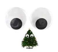 Doiyislem Occhi Giganti Mobili - 1 Coppia Occhi Finti Giganti Mobili | Decorazioni Halloween per Appartamento Ufficio Scuola Porta Finestra Scrittoio Ringraziamento