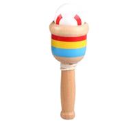 Doiyislem Palla in Legno da Lancio E Presa - Gioco Educativo per Coordinazione Occhio-Mano - Giocattolo Abilità Motorie per Bambini Regalo Compleanno Pasqua Parchi Picnic