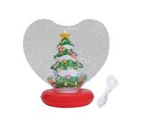 Doiyislem Palline di Natale gonfiabili | Decorazione natalizia luminosa a forma di cuore, statuetta interna gonfiabile | Per giardino, piscina, prato, terrazzo, sentieri sulla spiaggia all'aperto