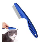 Doiyislem Pettine pulci per cani - Pettine per pulci per animali domestici con manico antiscivolo | Pettine per pulci con denti ad alta resistenza, pettini durevoli per rimuovere le macchie lacrimali