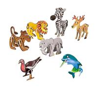 Doiyislem Puzzle Animali per Bambini,7 Modelli Giocattoli Educativi in Schiuma 3D,Puzzle a Incastro di Animali - per Compleanno, Homeschooling, Prima Infanzia, Interazione Genitore-Figlio, Viaggio,