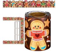 Doiyislem Rotolo Bordo Decorativo Bacheca Natale - 10 Metri Decorazioni Festive,Decorazione Per Porte Festive,Per Asilo Compleanno Scuola Evento Insegnanti Educatori Ufficio Aula Chiesa Asili Centri