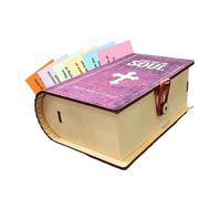 Doiyislem Scatola per carte bibliche | Bibbia versetto di preghiera scatola in legno - Organizer in legno per amici adulti donne uomini famiglia lui lei madre padre