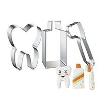 Doiyislem Stampo Per Dolci In Acciaio Inossidabile,3 Pezzi Design A Dente Antiaderente Per Utensili Da Forno | Ad Anello Per Cottura Al Forno - Per Torta, Dolci, Famiglia, Amici, Colleghi, Casa,