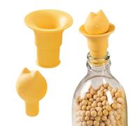 Doiyislem Tappo per Vino - 2 in 1 Conservatore di Vino con Imbuto - Riutilizzabile Antigoccia Testa Di Gatto per Dispensa Frigo Viaggi