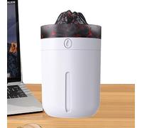 Doiyislem Umidificatore personale USB da desktop | 330 ml di tipo C ricarica diffusore a forma di vulcanico | Diffusore di fiamme portatile | Per soggiorno, yoga, studio, area di lavoro, casa, auto