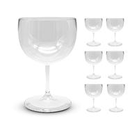 DOJA Barcellona | Bicchieri Gin Tonic Balloon Cocktail | 56cl | 6Pz | Calici Gin Tonic Plastica Dura Riutilizzabili | Bicchieri in Policarbonato Trasparente | Bicchieri Gin Tonic Plastica, Long Drink