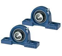 DOJA Barcellona | Cuscinetti a Sfera con Supporto | Supporto Cuscinetti UCP 206 | 2 Pz | Supporto Cuscinetto 30mm | Cuscinetti con Staffa Fissaggio per Stampanti 3D, Ingranaggi, Nastri Trasportatori