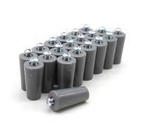 DOJA Barcellona | Fermi per Tapparelle | Confezione da 20 | Ferma Tapparelle Grigio | Fermi di Arresto | 40 mm | PVC | Fermi per Tapparelle Avvolgibili | Accessori Pezzi di Ricambio per Avvolgibile